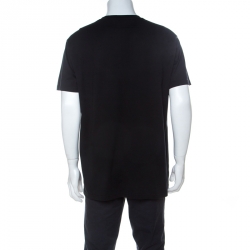مملوكة مسبقًا Givenchy Black Cotton I feel Love Oversized T-Shirt S