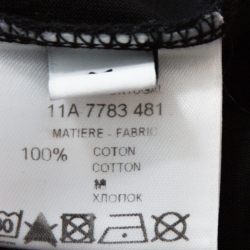 Givenchy Black Graphic Print Cotton Sleeveless T-Shirt M
