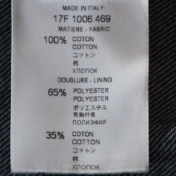 Givenchy Indigo Logo Print Denim Button Front Jacket M
