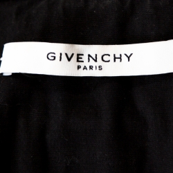 Givenchy Indigo Logo Print Denim Button Front Jacket M