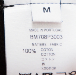 مملوكة مسبقًا سويت شيرت جيفنشي هودي قطن مطبوع نقشة شعار الماركة باهت أسود M