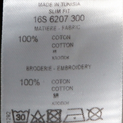 Pre Owned Givenchy Olive Green Cotton Applique Detail Slim Fit Shirt L 