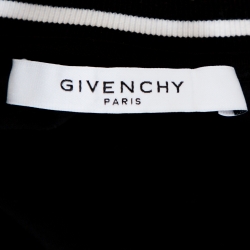 Pre Owned Givenchy Monochrome 4G Embroidered Cotton T-Shirt S