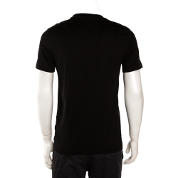 Pre Owned Givenchy Black Cotton 'Real Eyes' Cuban Fit T-Shirt S