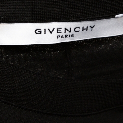 Pre Owned Givenchy Black Cotton 'Real Eyes' Cuban Fit T-Shirt S