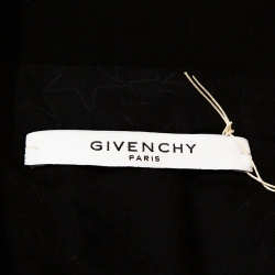 Pre Owned Givenchy Black Wool Contrast Chain Detail Blazer M