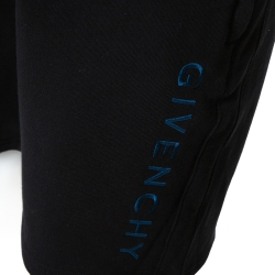 Givenchy Black Knit Vertical Logo Shorts M