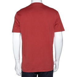 Pre Owned تي شيرت جيفنشي رقبة مستديرة طباعة قنطور قطن أحمر طوبي L