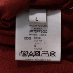 Pre Owned تي شيرت جيفنشي رقبة مستديرة طباعة قنطور قطن أحمر طوبي L