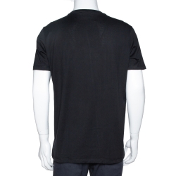 Pre Owned Givenchy Black Cotton Bambi Print Oversized T Shirt XS 