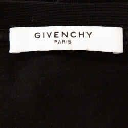 Pre Owned Givenchy Black Cotton Bambi Print Oversized T Shirt XS 