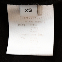 Pre Owned Givenchy Black Cotton Bambi Print Oversized T Shirt XS 