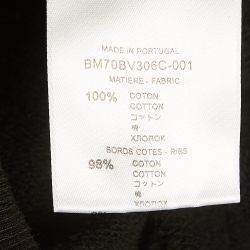Pre Owned Givenchy Black Vintage Logo Print Hooded Sweatshirt L