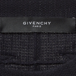 مملوكة مسبقًا Givenchy Navy Blue Stars Applique Cotton Crew Neck Sweatshirt M