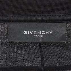 Pre Owned Givenchy Black Shark Print Cotton T-Shirt M
