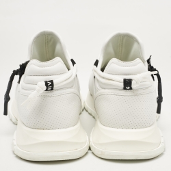 Pre Owned Givenchy White Perforated Leather Spectre Sneakers Size 42