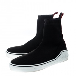 Givenchy Black Knitted Fabric George V Mid Sock Sneakers Size 42