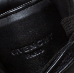 Givenchy Black/Brown Leather Tyson Star Studded High Top Sneakers Size 43