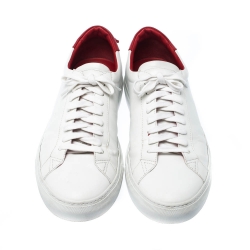 مملوكة مسبقًا  حذاء رياضي جيفنشي ايربان ستريت بحافة منخفضة جلد أحمر / أبيض مقاس 45