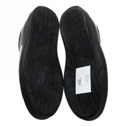 Givenchy White/Black Leather And Elastic Band Urban Street Slip On Sneakers Size 41