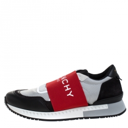 Givenchy Multicolor Leather, Elastic Band And Fabric Urban Street Slip On Sneakers Size 43