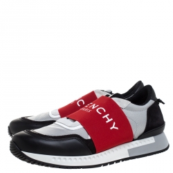 Givenchy Multicolor Leather, Elastic Band And Fabric Urban Street Slip On Sneakers Size 43