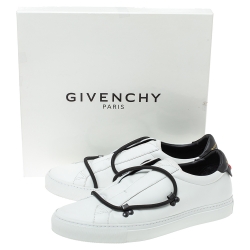 Pre Owned Givenchy White Leather Urban Street Hike Slip On Sneakers Size 44