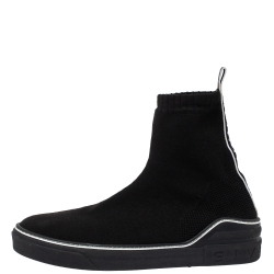 Givenchy Black Knitted Fabric George V Mid Sock Sneakers Size 43