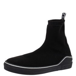 Givenchy Black Knitted Fabric George V Mid Sock Sneakers Size 43