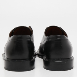 Givenchy Black Leather Slip On Oxfords Size 44