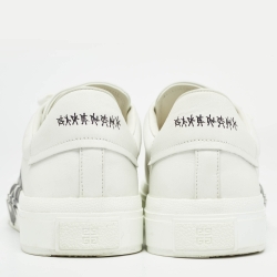 Pre Owned Givenchy White Leather Low Top Sneakers Size 45