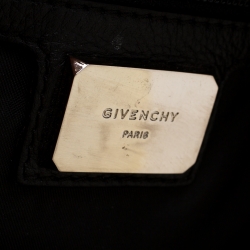 Givenchy Black/Red Logo Strap Nylon and Leather Backpack