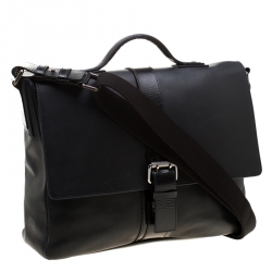 Givenchy Black Leather Briefcase 