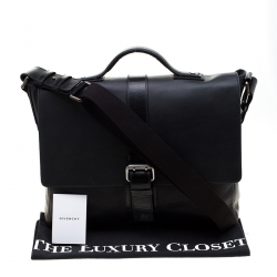 Givenchy Black Leather Briefcase 