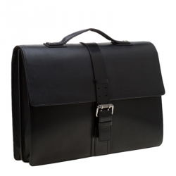 Givenchy Black Leather Briefcase 