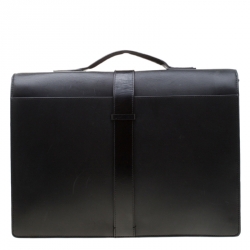 Givenchy Black Leather Briefcase 