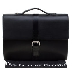 Givenchy Black Leather Briefcase 