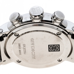 Givenchy Silver White Stainless Steel GV.5220J Men's Wristwatch 48MM