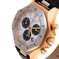 Pre Owned Givenchy Mother of Pearl Rose Gold Plated Steel Five Chronograph GY100131S01 Men's Wristwatch 41 mm
