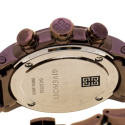 Pre Owned Givenchy Brown/Bronze PVD Coated Stainless Steel GV5220J Men's Wristwatch 48 mm