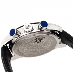 Pre Owned Versace Silver Stainless Steel V-Ray VDB Men's Wristwatch 44 mm