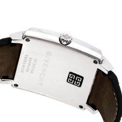 Pre Owned Givenchy Silver Opaline Stainless Steel GV.5214M Men's Wristwatch 38 mm