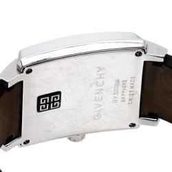 Pre Owned Givenchy Silver Opaline Stainless Steel GV.5214M Men's Wristwatch 38 mm