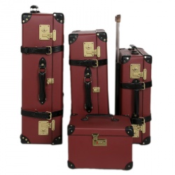 Globe Trotter Burgundy 4 Piece Limited Edition Chivas Regal Luggage Set