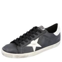 Pre Owned Golden Goose Black Superstar Classic Sneakers Size 39