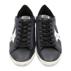 Pre Owned Golden Goose Black Superstar Classic Sneakers Size 39