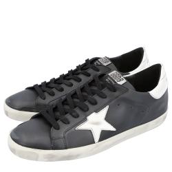 Pre Owned Golden Goose Black Superstar Classic Sneakers Size 43