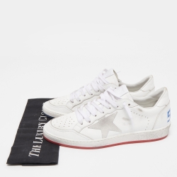 Pre Owned Golden Goose White Leather Ballstar Sneakers Size 41