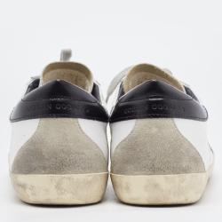 Golden Goose White Leather Superstar Low Top Sneakers Size 47
