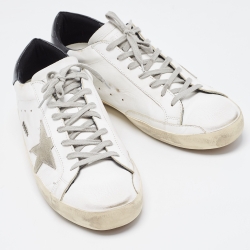 Golden Goose White Leather Superstar Low Top Sneakers Size 47